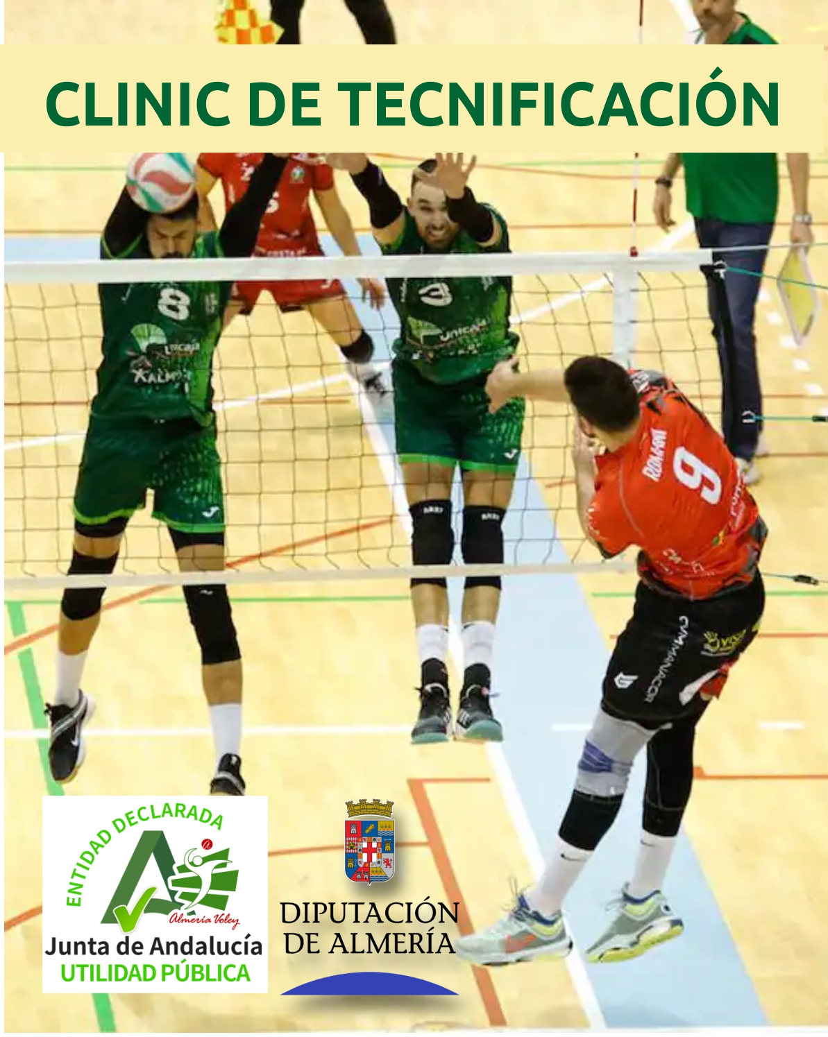 Clinic de Tecnificación de Voleibol. Pabellón Moisés Ruiz 24-2-24